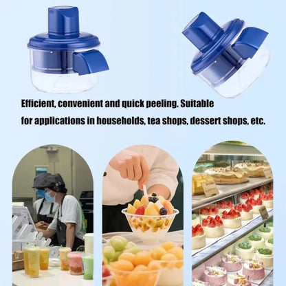 5-Blade Automatic Fruit Peeler & Garlic Peeler Machine – Multifunction Kitchen Tool